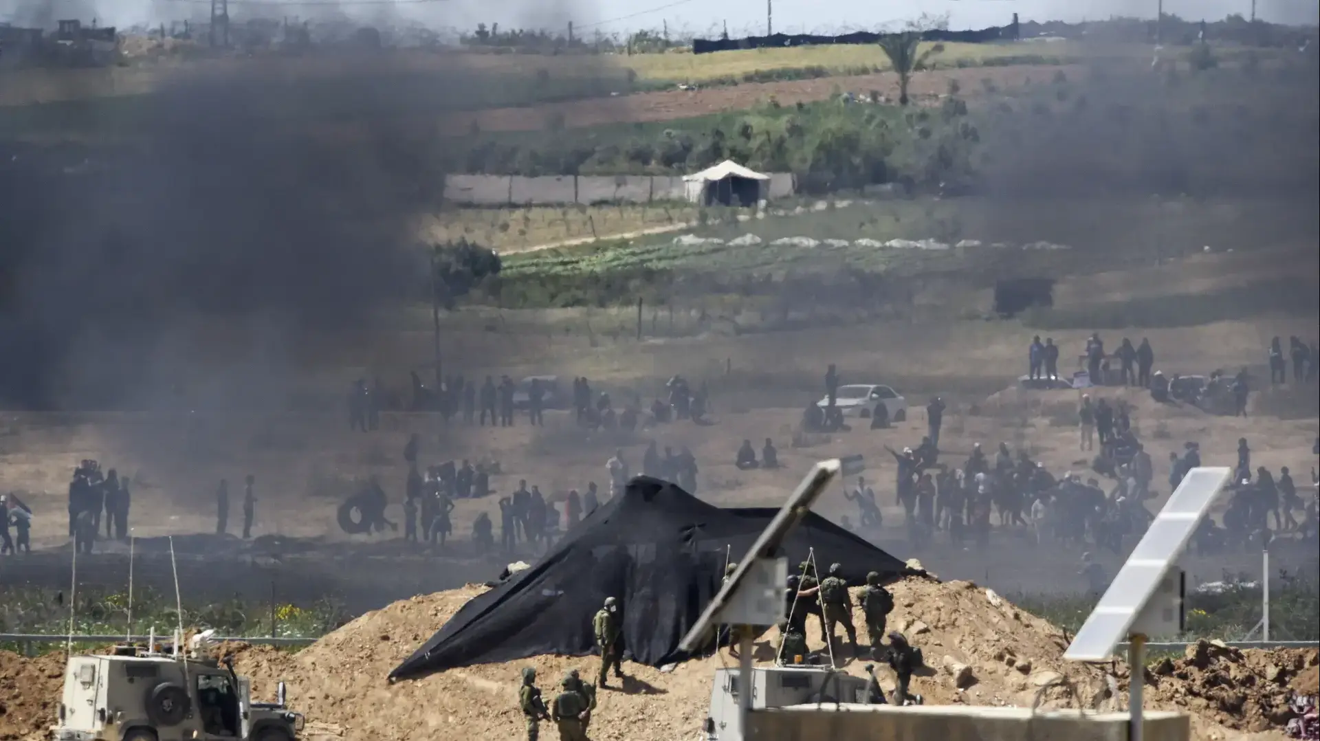 מחאת הצמיגים עימותים גבול רצועת עזה צה"ל, 6 באפריל 2018 מחאת הצמיגים עימותים גבול רצועת עזה צה"ל, 6 באפריל 2018