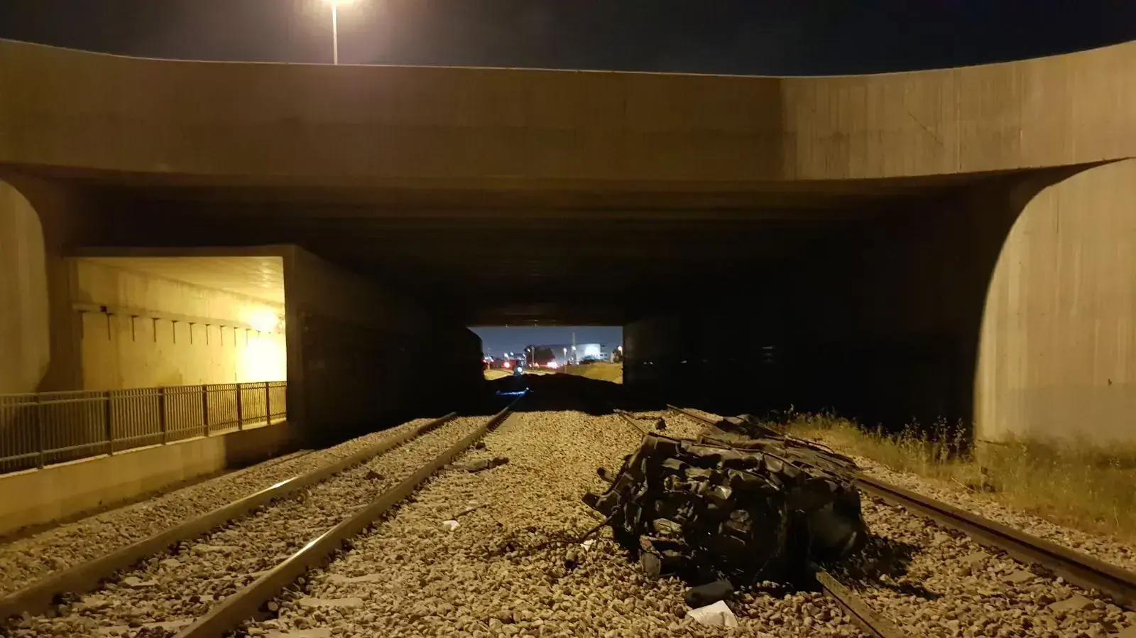 זירת תאונת הרכבת, ברמלה 7 באפריל 2018