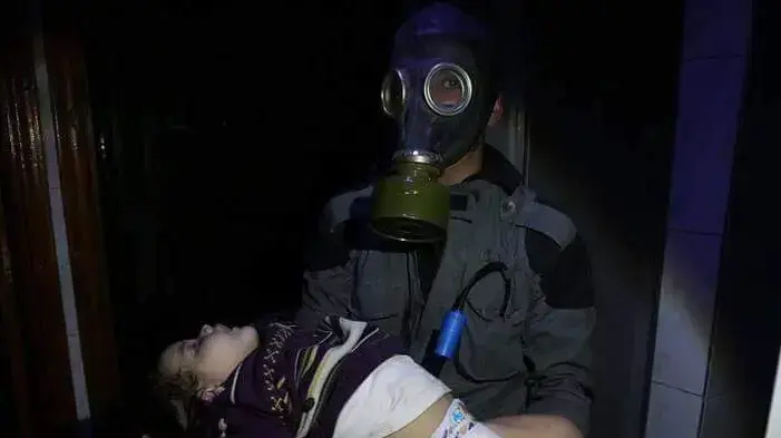 ילד שנפגע בתקיפה הכימית בדומא שבסוריה ילד שנפגע בתקיפה הכימית בדומא שבסוריה