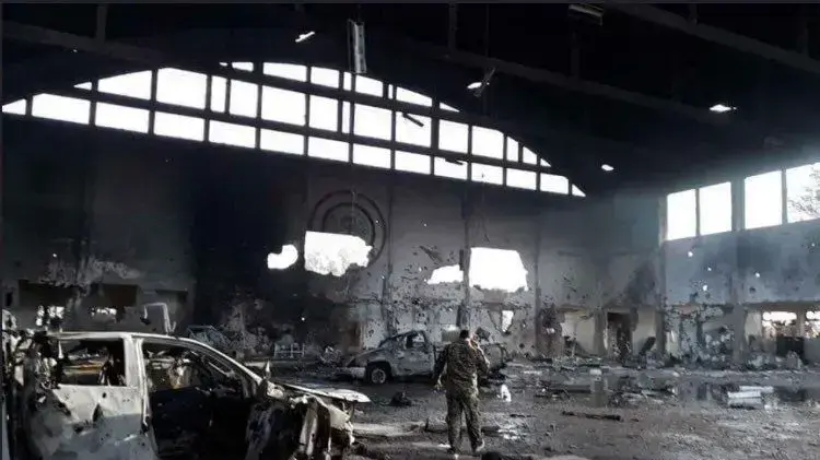 תמונות שפרסמו האיראנים מהבסיס המותקף בסוריה, 11 באפריל 2018