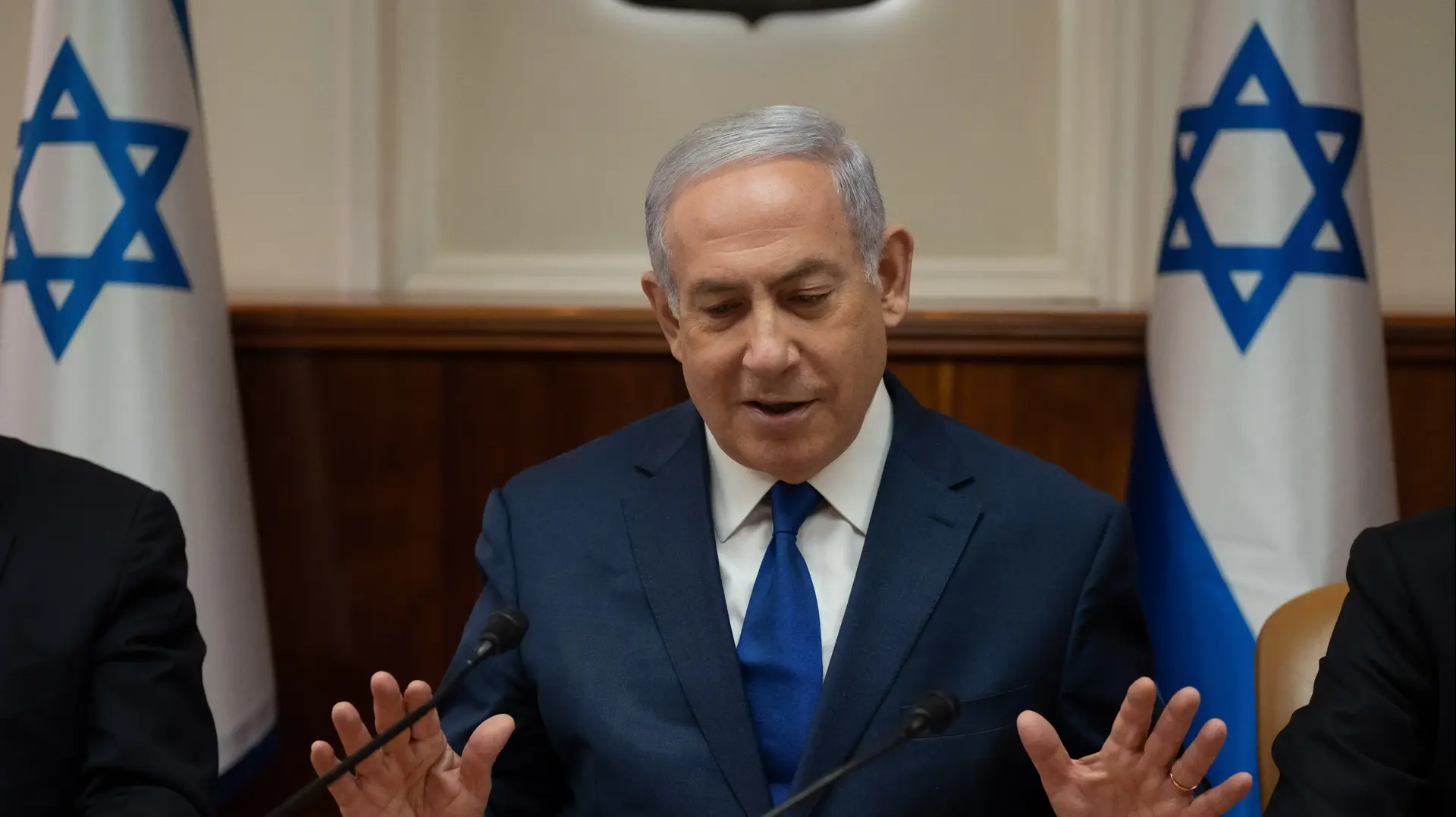 ראש הממשלה בנימין נתניהו בישיבת ממשלה, 11 באפריל 2018 ראש הממשלה בנימין נתניהו בישיבת ממשלה, 11 באפריל 2018