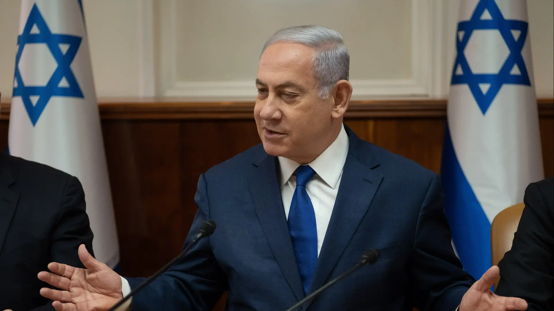 ראש הממשלה בנימין נתניהו בישיבת ממשלה, 11 באפריל 2018