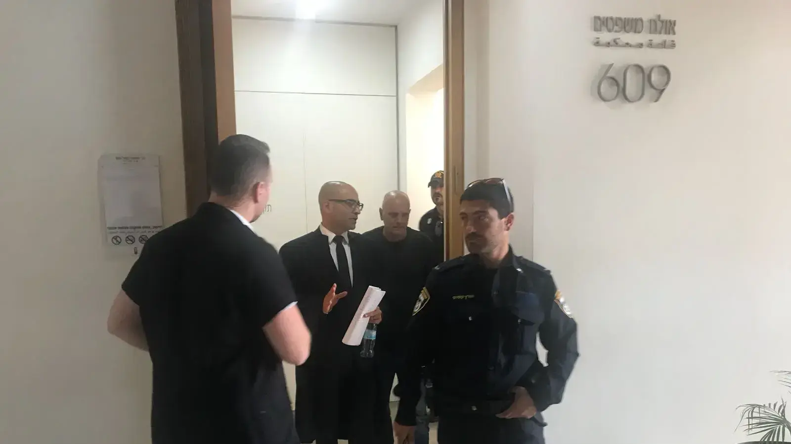 דני ביטון במהלך ערעור החלטת בית המשפט על עונשו במעשים מגונים, מחוזי חיפה 11 באפריל 2018
