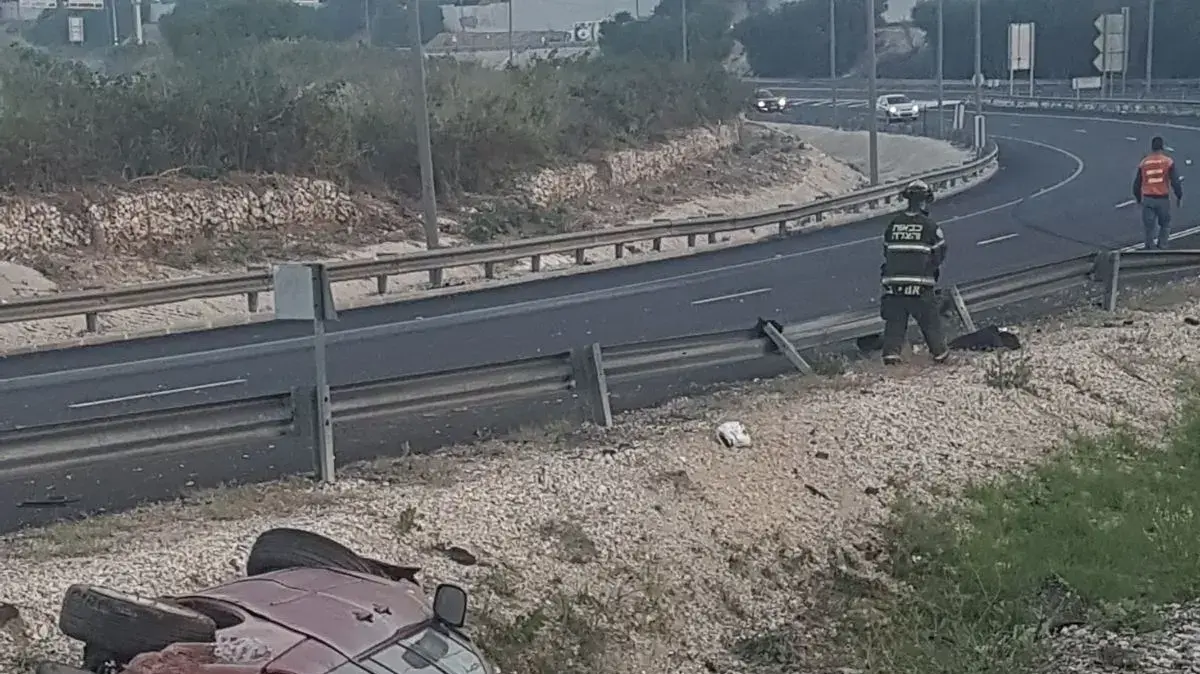 התאונה במחלף מורשה בה נפצעו שישה ונהרג אחד התאונה במחלף מורשה בה נפצעו שישה ונהרג אחד