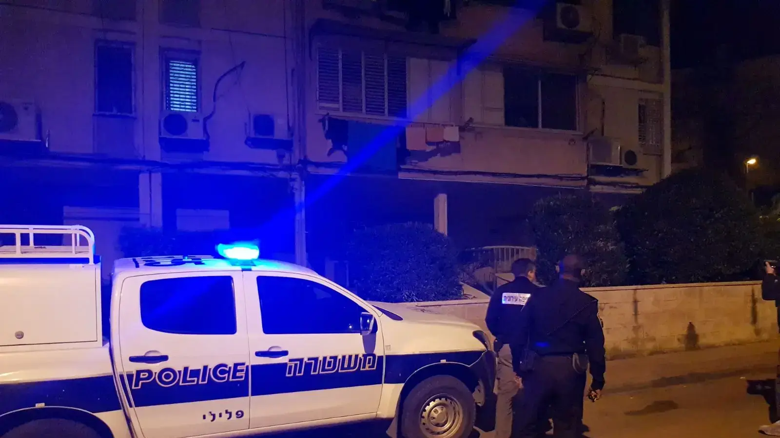 המשטרה בזירת הרצח ביקנעם המשטרה בזירת הרצח ביקנעם