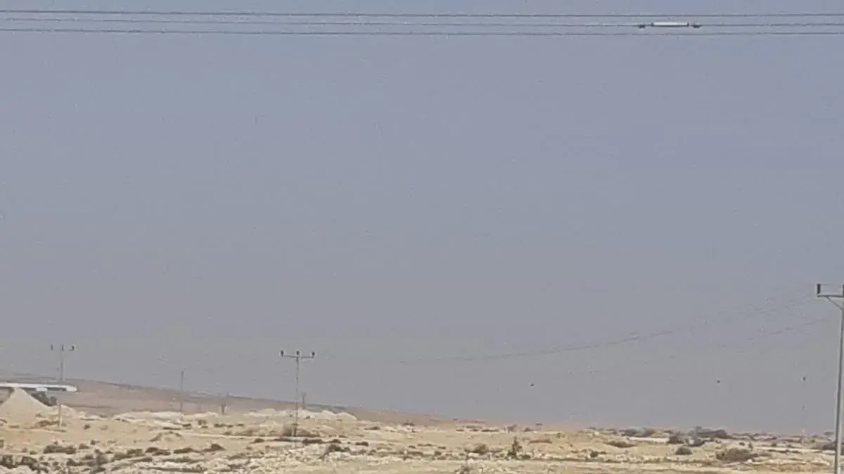 טנק המרכבה שהתהפך באזור ניצנה שבגבול מצרים, אפריל 2018