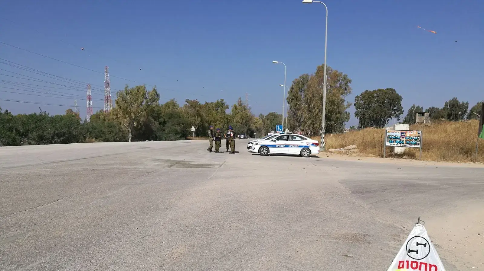 כוחות פרוסים באזור חשיפת המהנרה 15 בפאריל 2018 כוחות פרוסים באזור חשיפת המהנרה 15 בפאריל 2018
