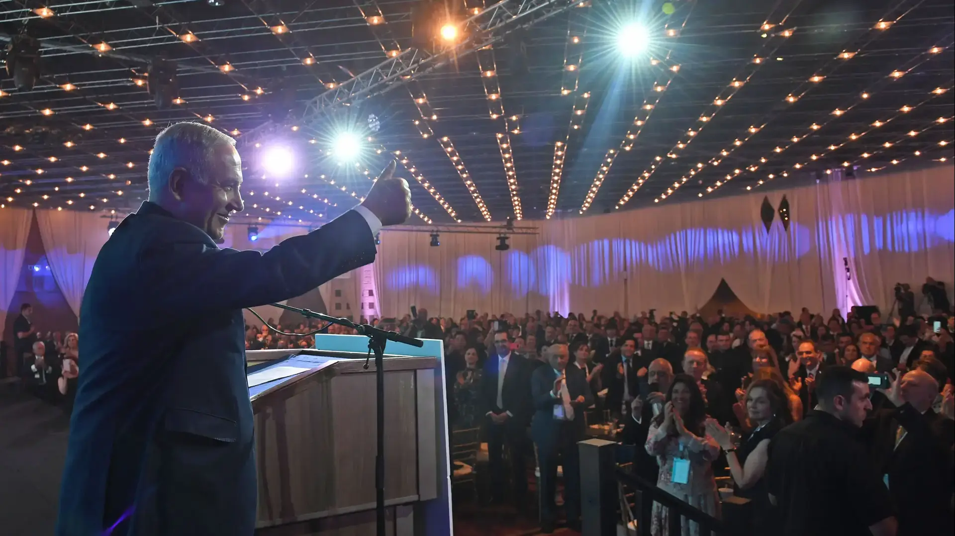 ראש הממשלה בנימין נתניהו בועידה של קרן היסוד, בנייני האומה, ירושלים