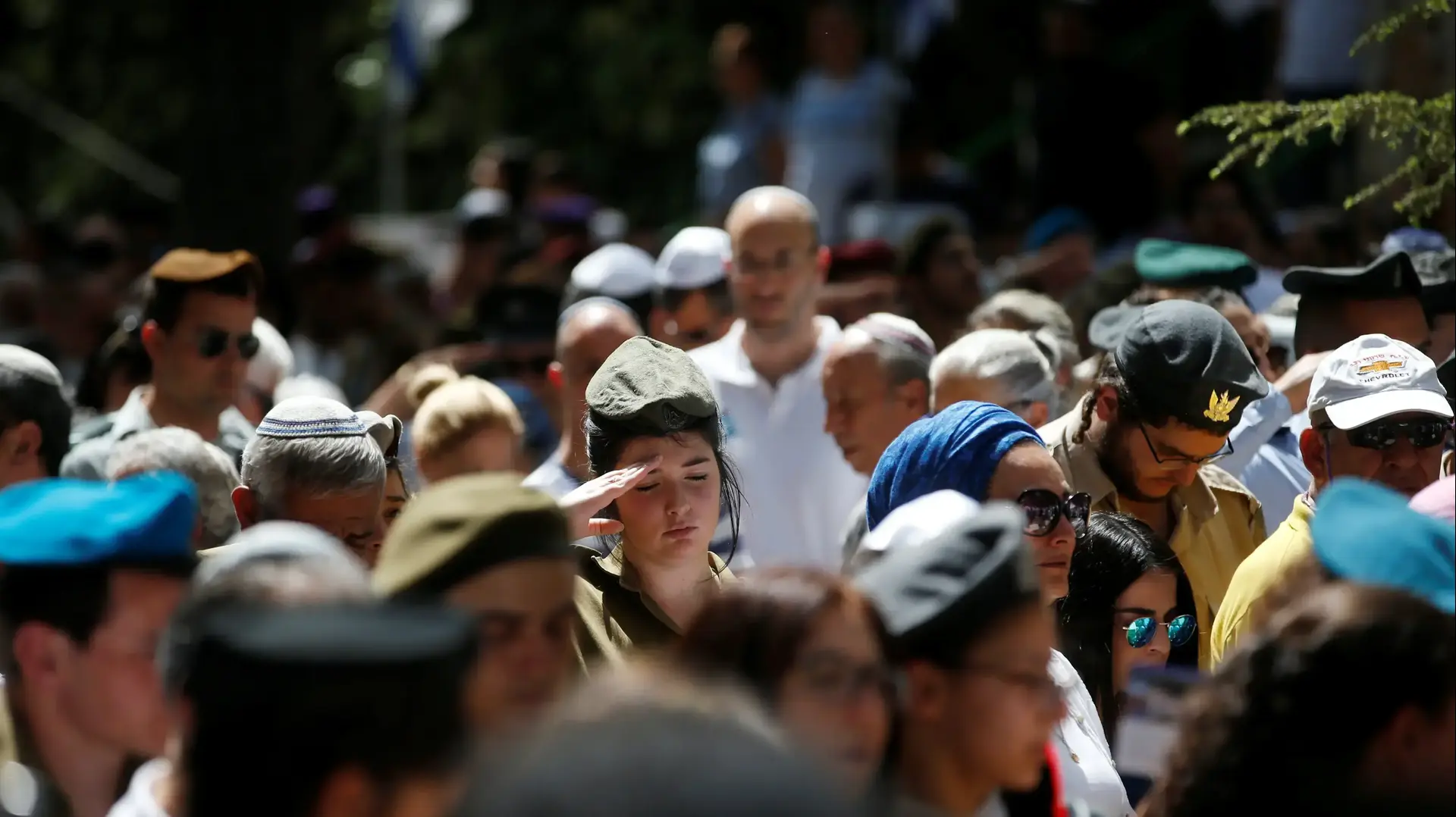 טקס יום הזיכרון הממלכתי לחללי צה"ל בהר הרצל. 18 באפריל 2018