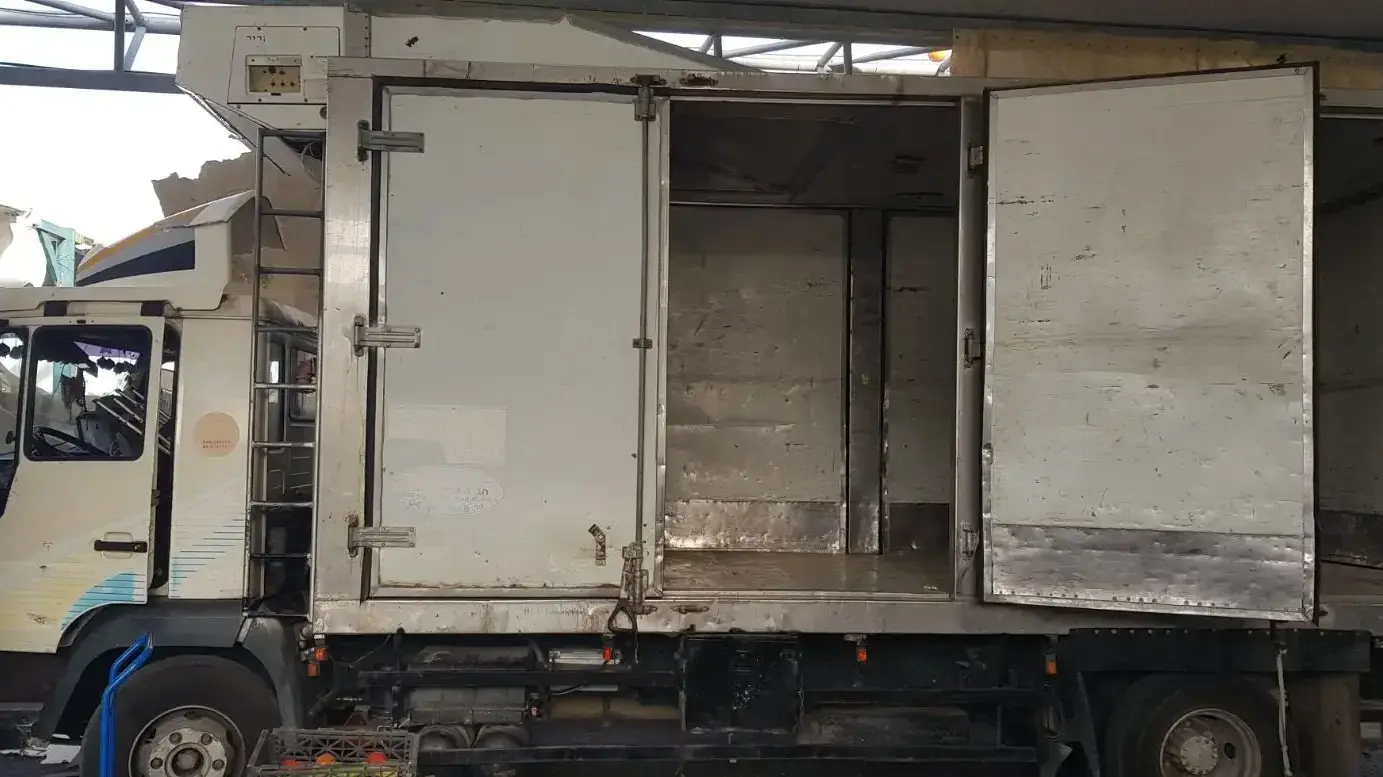 מטען חבלה אותר במשאית פלסטינית במעבר ריחן 18.4.18 מטען חבלה אותר במשאית פלסטינית במעבר ריחן 18.4.18