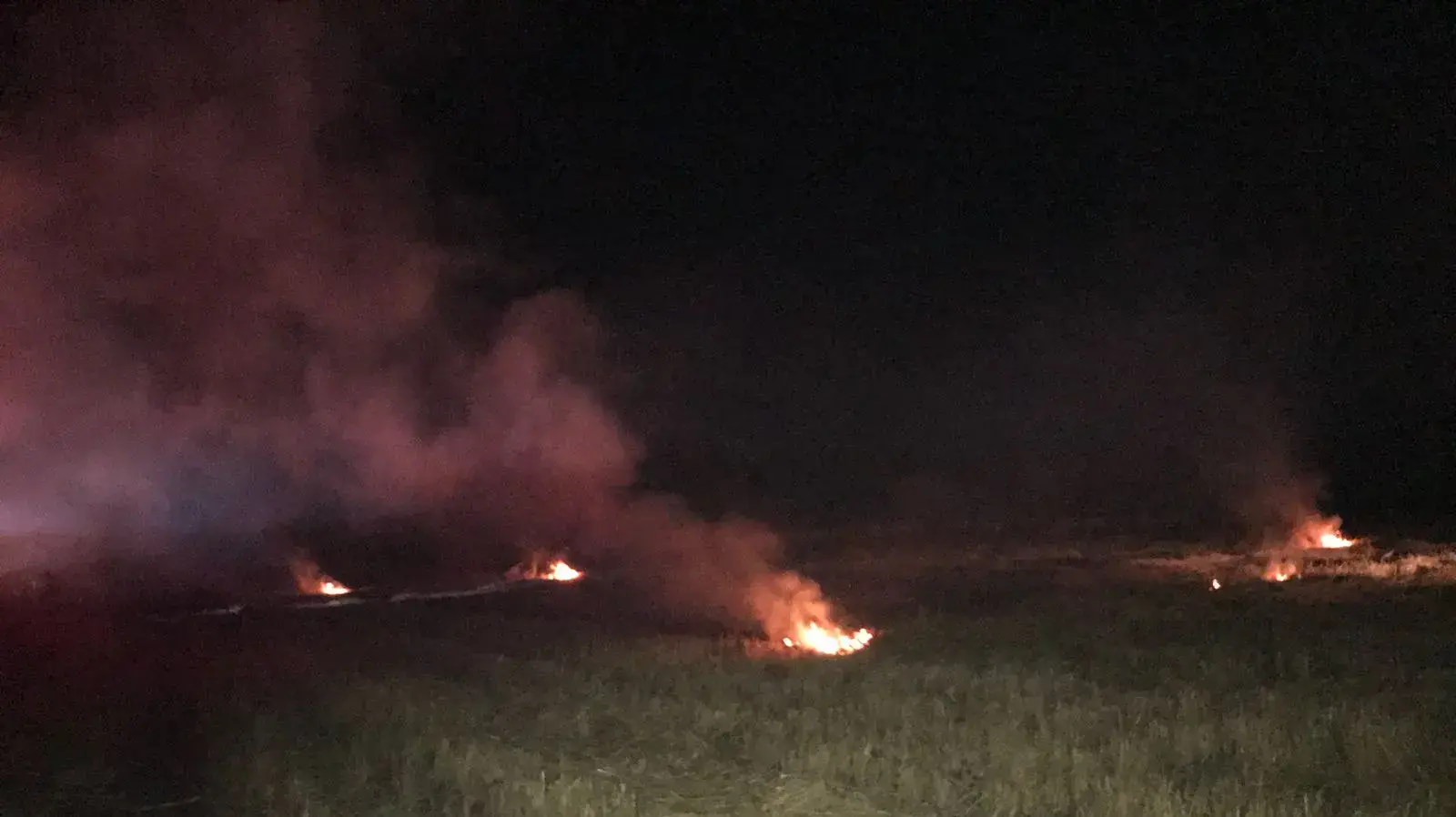 הצתת השדה אמש, בעמק יזרעאל 23 באפריל 2018 הצתת השדה אמש, בעמק יזרעאל 23 באפריל 2018