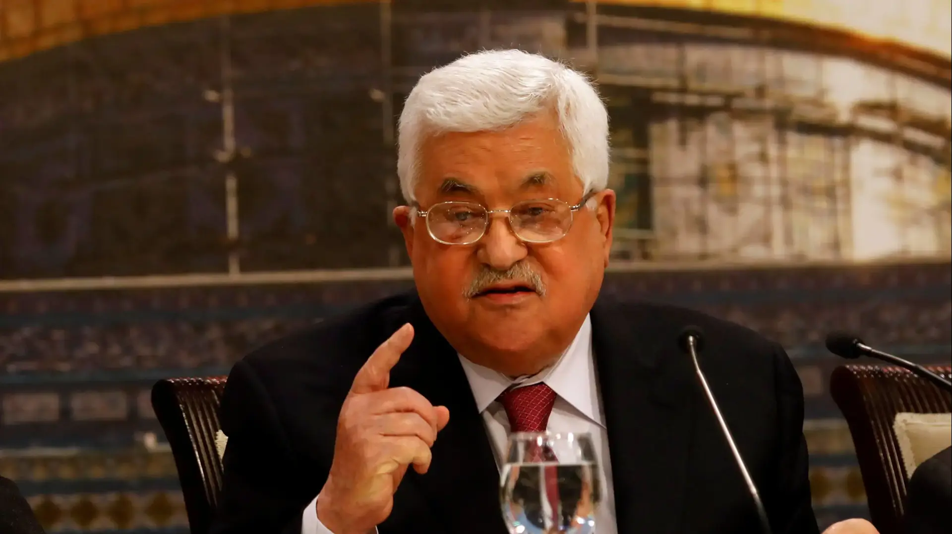 יו"ר הרשות הפלסטינית אבו מאזן בכינוס המועצה הלאומית הפלסטינית ברמאללה, 30 באפריל 2018 יו"ר הרשות הפלסטינית אבו מאזן בכינוס המועצה הלאומית הפלסטינית ברמאללה, 30 באפריל 2018