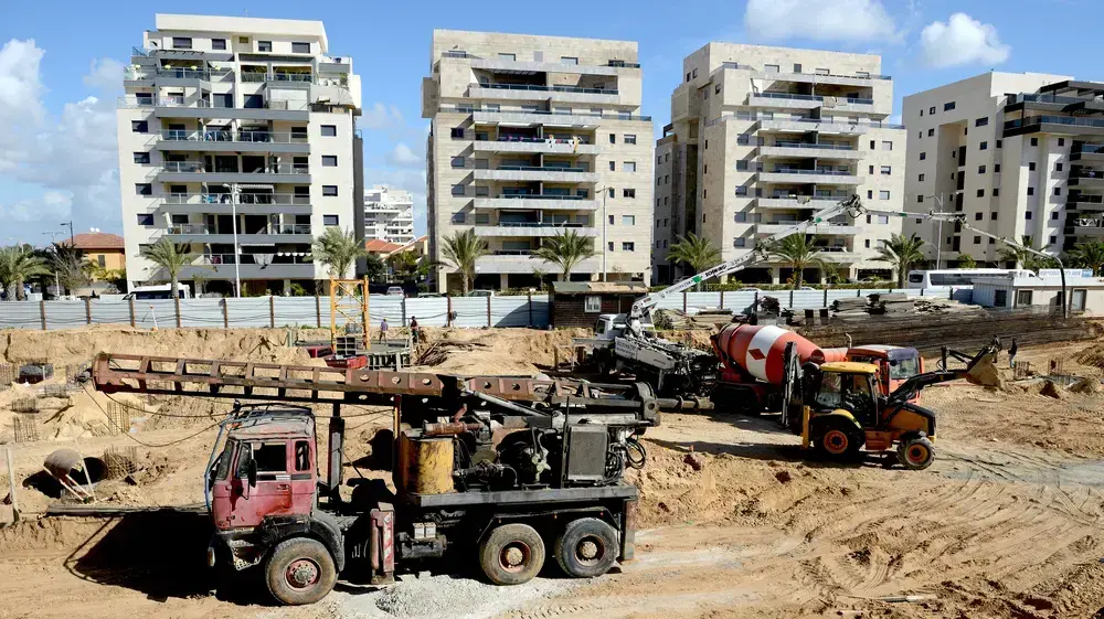 אתר בנייה בעיר אשקלון