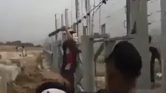 תיעוד ניסיון חדירה לישראל באזור אל-בורייג' שברצועת עזה כפי ששודר ברשת "אל-ג'זירה", 4 במאי 2018