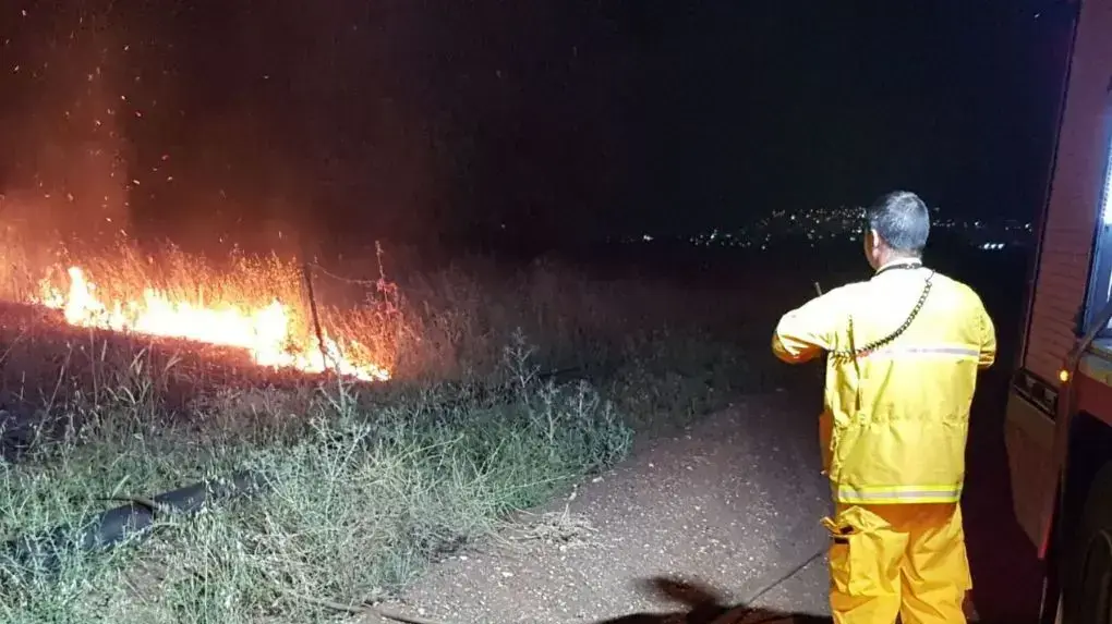 שריפה בשטח חקלאי בציפורי-הושעיה 6 במאי 2018 