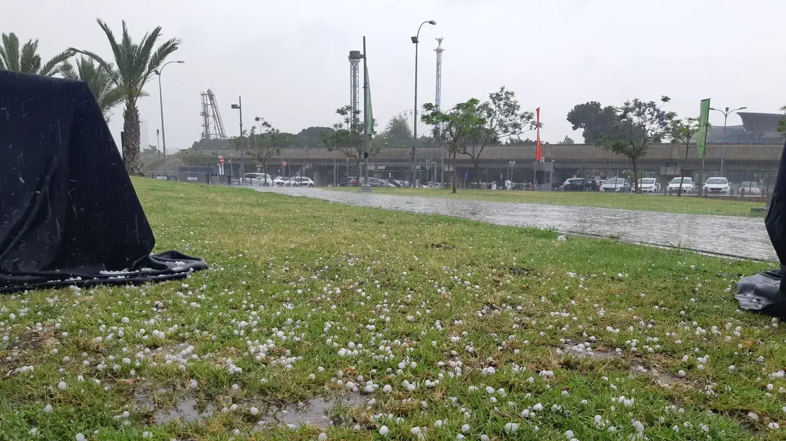 ברד בתל אביב, 7 במאי 2018 ברד בתל אביב, 7 במאי 2018