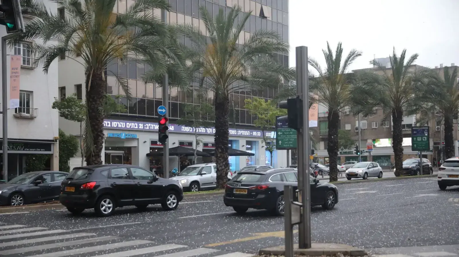 ברד בתל אביב, 7 במאי 2018 ברד בתל אביב, 7 במאי 2018