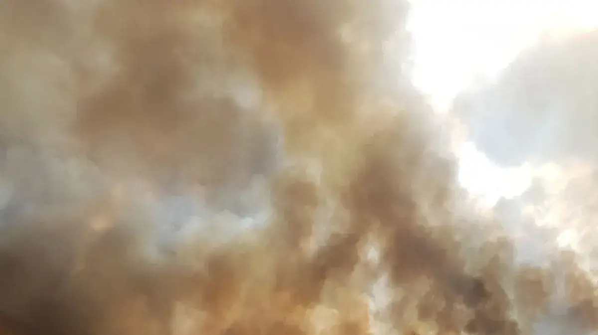 שריפה בניר עם  7 במאי 2018