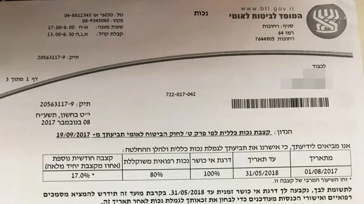 מסמכים של עובד עיירית ת"א מביטוח לאומי מסמכים של עובד עיירית ת"א מביטוח לאומי