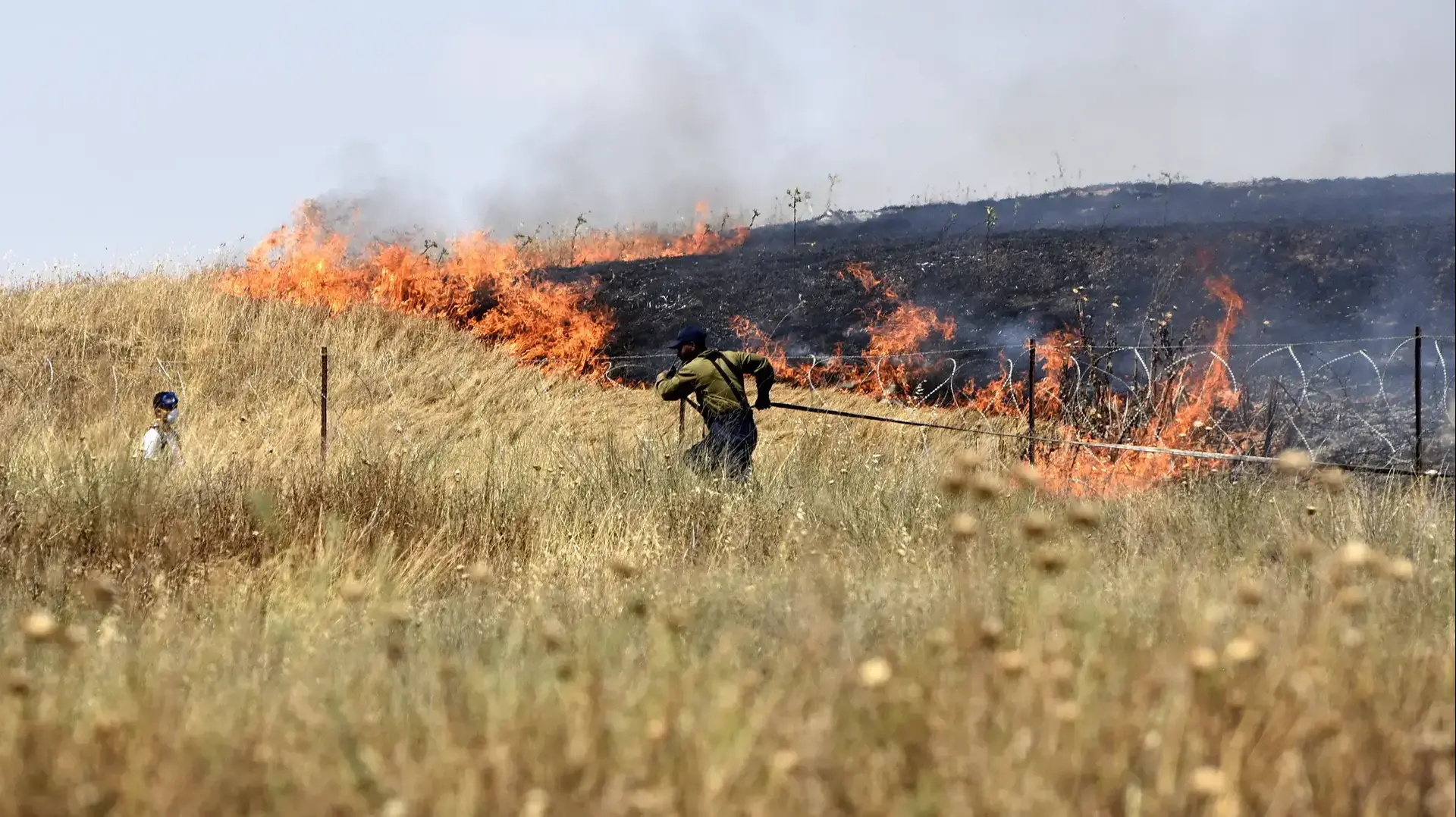 שריפת סוללת כיפת ברזל בגבול רצועת עזה, 15 במאי 2018 שריפת סוללת כיפת ברזל בגבול רצועת עזה, 15 במאי 2018