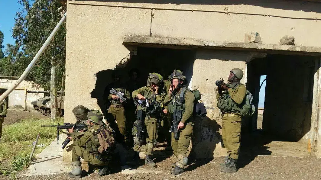  חיילי צה''ל (מילואים) לפני זמן קצר ברמת הגולן 