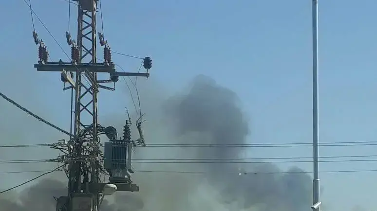 שריפה באזור אלעד, מושב ברקת, 18 במאי 2018 שריפה באזור אלעד, מושב ברקת, 18 במאי 2018