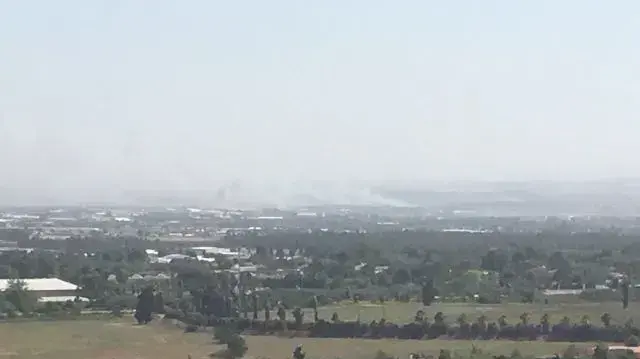 שריפה באזור אלעד, 18 במאי 2018 שריפה באזור אלעד, 18 במאי 2018