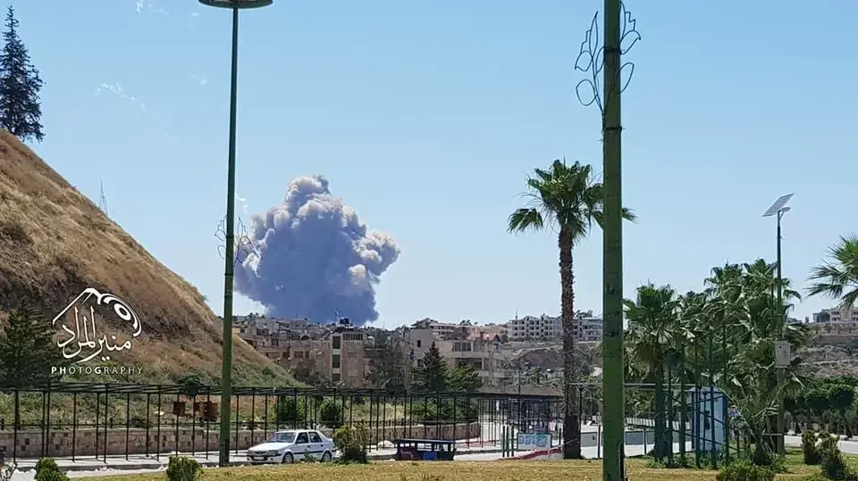 פיצוץ בשדה התעופה בחמה, מאי 2018 פיצוץ בשדה התעופה בחמה, מאי 2018