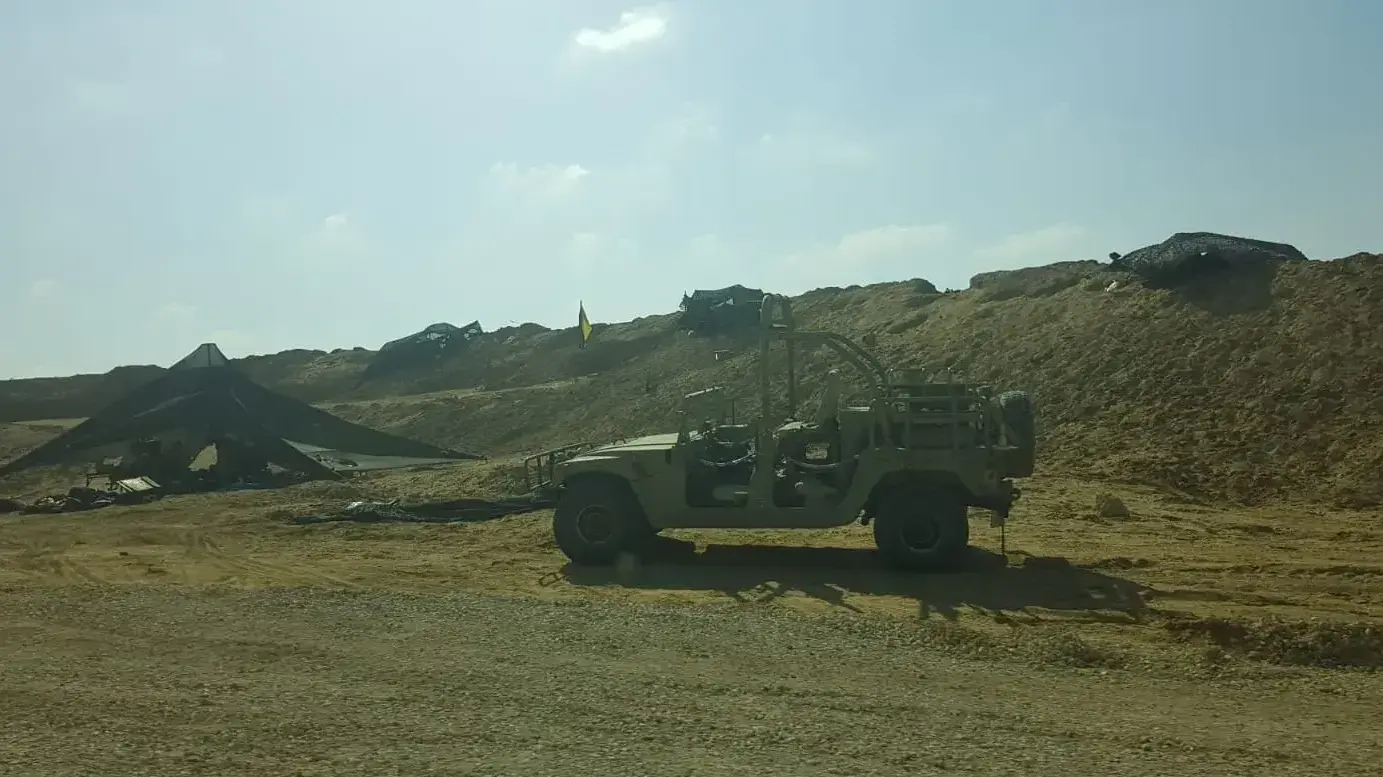 רכב צבאי בגבול רצועת עזה רכב צבאי בגבול רצועת עזה