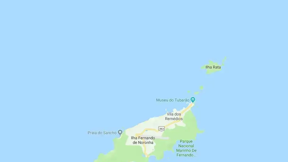 מפה של fernando de noronha מפה של fernando de noronha