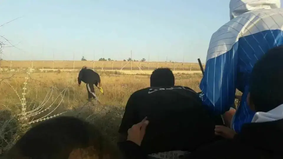 הפלסטינים שחדרו הבוקר לשטח ישראל מרצועת עזה, 22 במאי 2018 הפלסטינים שחדרו הבוקר לשטח ישראל מרצועת עזה, 22 במאי 2018