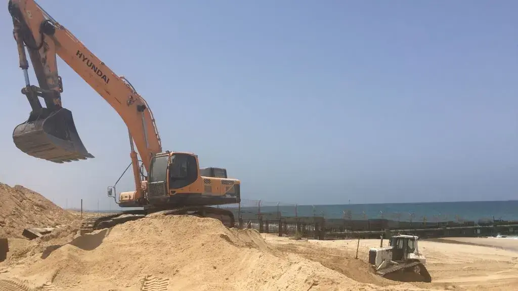 משרד הביטחון החל בהקמת המכשול הימי בגבול רצועת עזה משרד הביטחון החל בהקמת המכשול הימי בגבול רצועת עזה