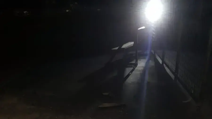 נפל של אחד מהשיגורים מעזה שאותר בנתיבות נפל של אחד מהשיגורים מעזה שאותר בנתיבות