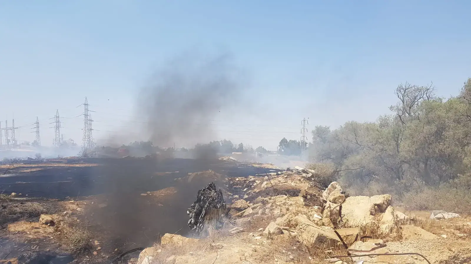 שריפות שפרצו בעוטף עזה היום, 6 ביוני 2018 שריפות שפרצו בעוטף עזה היום, 6 ביוני 2018