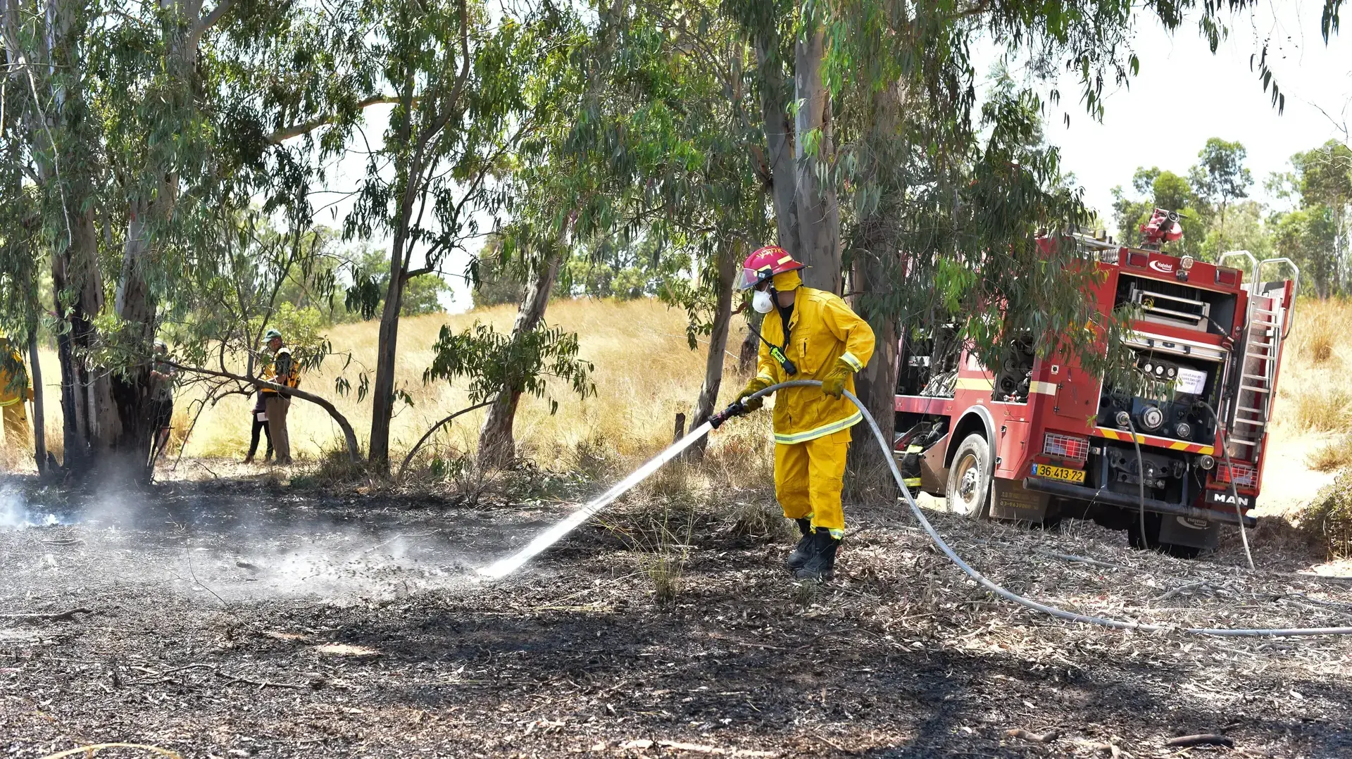 פעילות של כבאים בשריפות בעוטף עזה, נתיבות פעילות של כבאים בשריפות בעוטף עזה, נתיבות