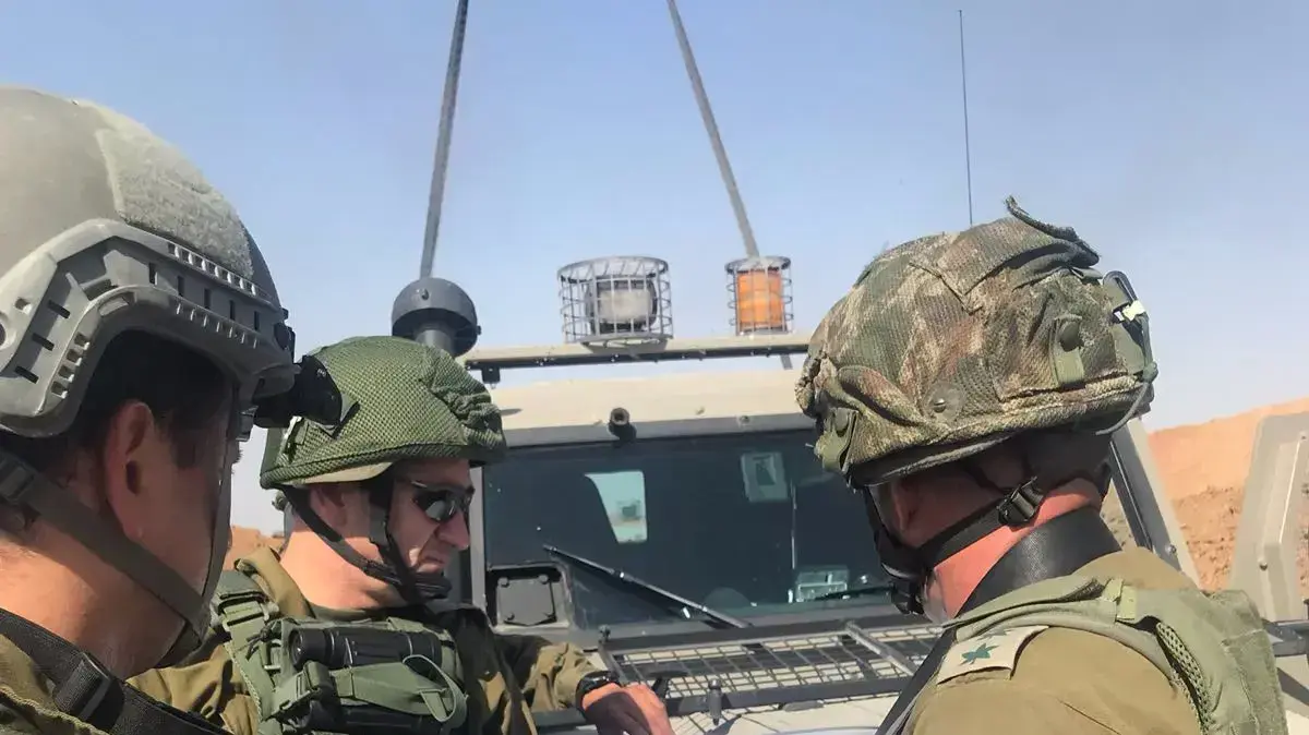 אלוף פיקוד דרום הרצי הלוי באזור ההפגנות על גדר המערכת ברצועת עזה, 8 ביוני 2018 אלוף פיקוד דרום הרצי הלוי באזור ההפגנות על גדר המערכת ברצועת עזה, 8 ביוני 2018