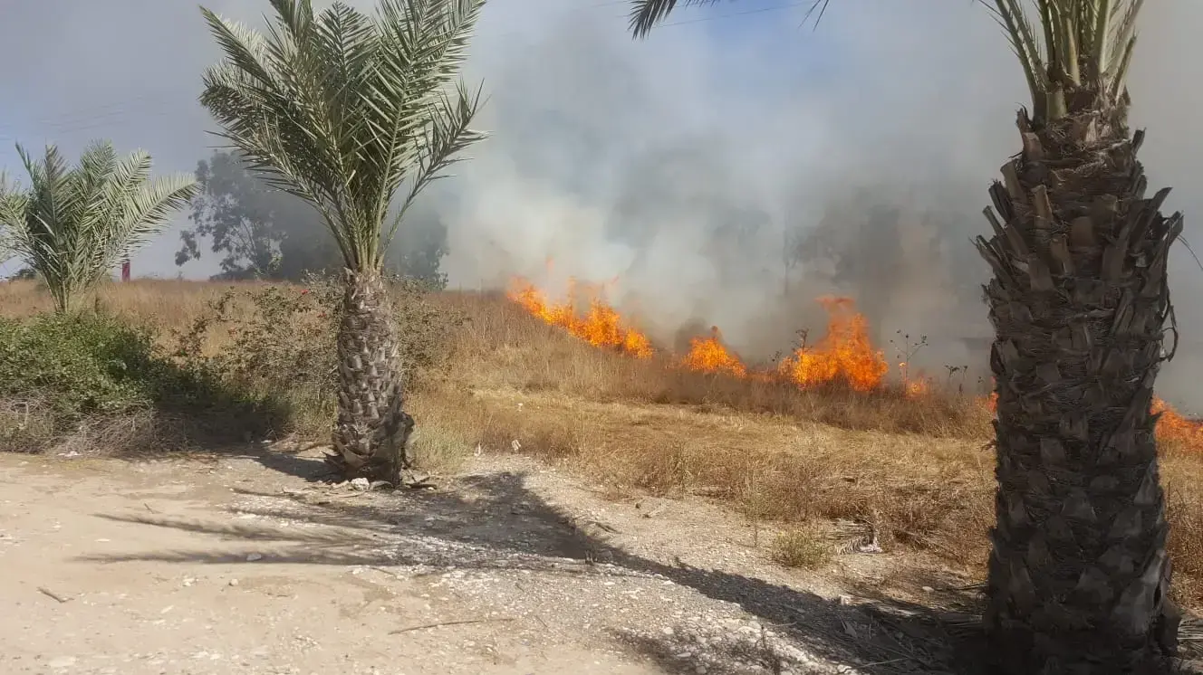 שריפה שפרצה בעוטף עזה עקב עפיפון תבערה ב-11 ביוני 2018 שריפה שפרצה בעוטף עזה עקב עפיפון תבערה ב-11 ביוני 2018
