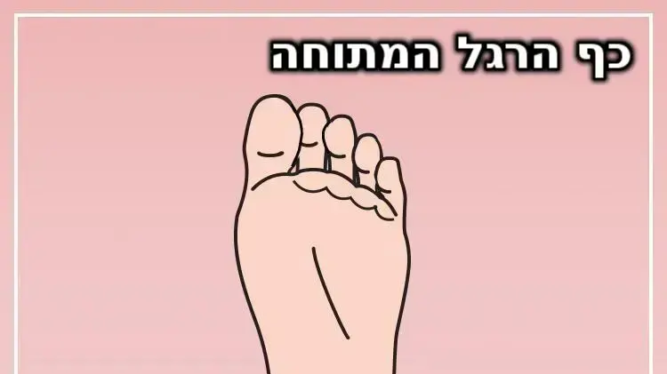 סוגי כפות רגליים - כך רגל מתוחה סוגי כפות רגליים - כך רגל מתוחה