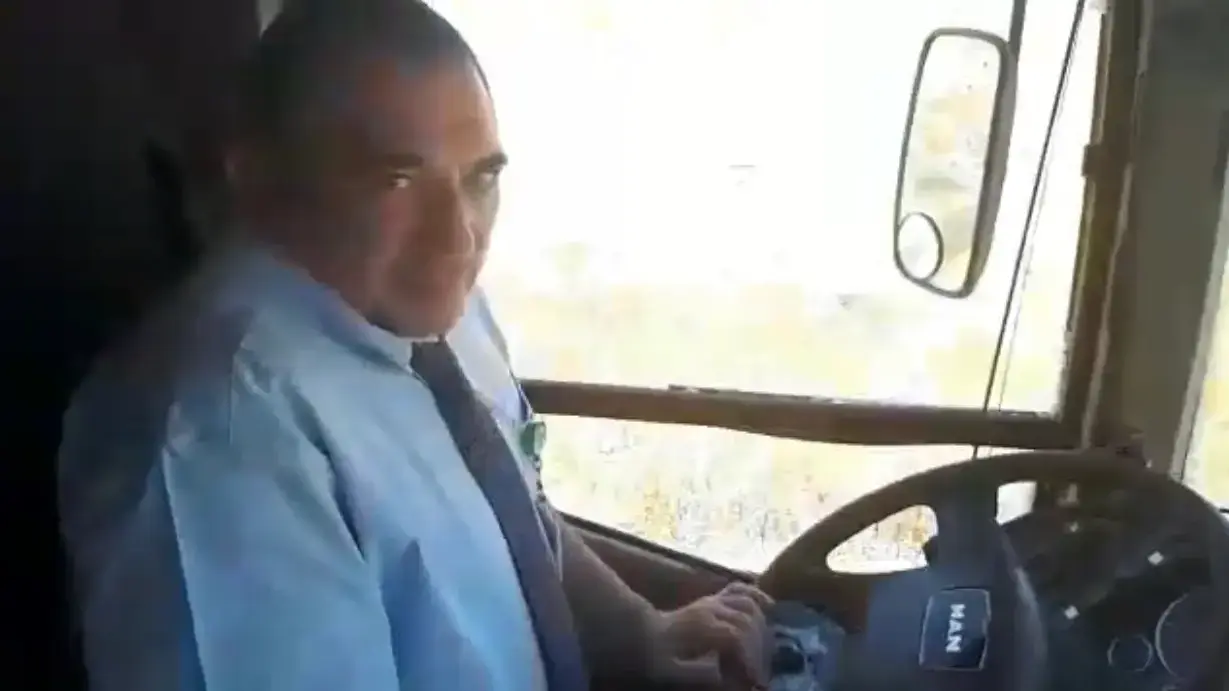 נהג האוטובוס שהותקף על ידי אלמוני אתמול, 13 ביוני 2018 נהג האוטובוס שהותקף על ידי אלמוני אתמול, 13 ביוני 2018