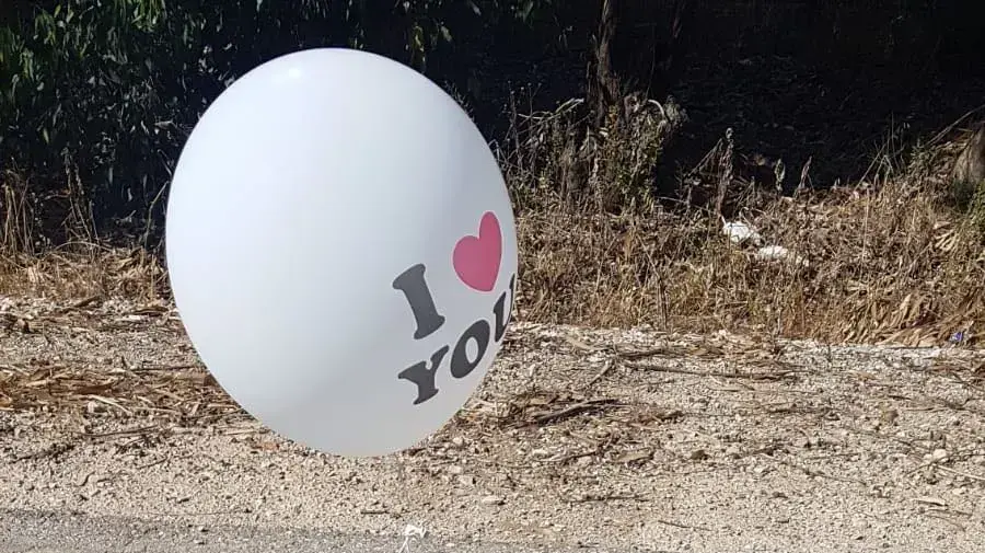 בלון נפץ שאותר באזור שער הנגב בעוטף עזה בלון נפץ שאותר באזור שער הנגב בעוטף עזה