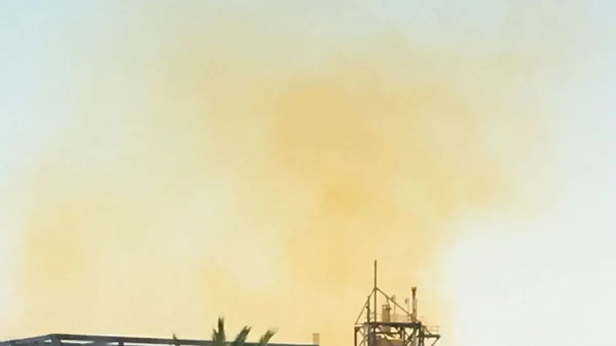 דליפת ברום ממפעלי ים המלח, 15 ביוני 2018 דליפת ברום ממפעלי ים המלח, 15 ביוני 2018