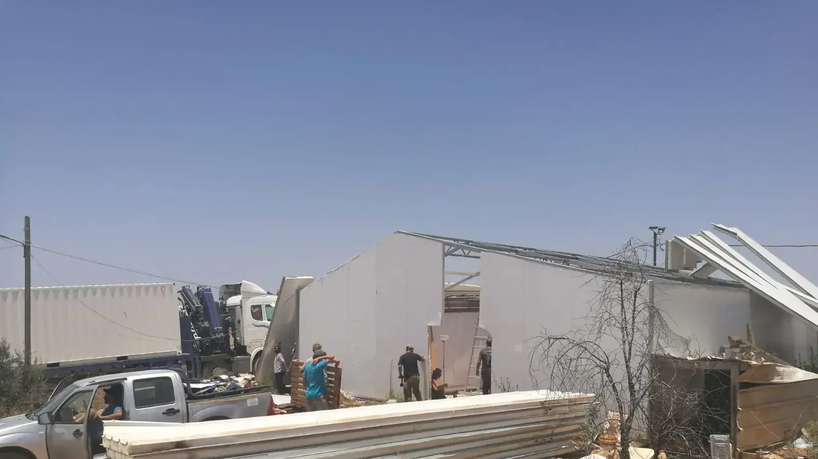 פינוי מבנים במערב תפוח, 17 ביוני 2018 פינוי מבנים במערב תפוח, 17 ביוני 2018