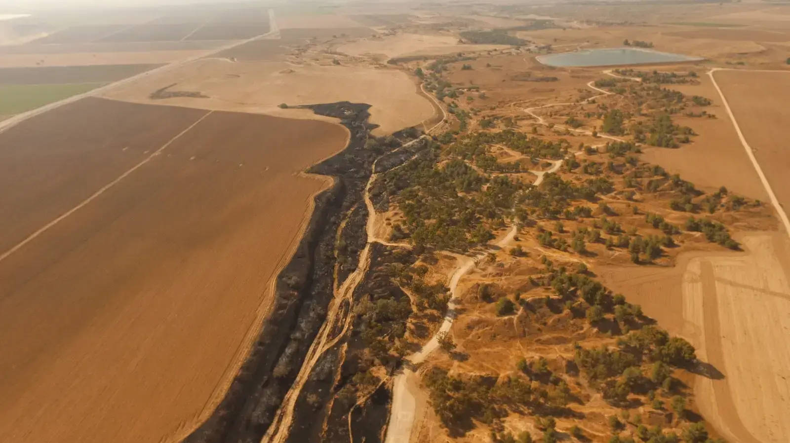 צילום אויר של אזור תל גמה במועצה אזורית אשכול צילום אויר של אזור תל גמה במועצה אזורית אשכול