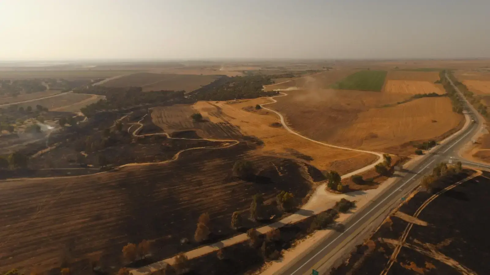 צילום אויר של אזור תל גמה במועצה אזורית אשכול צילום אויר של אזור תל גמה במועצה אזורית אשכול