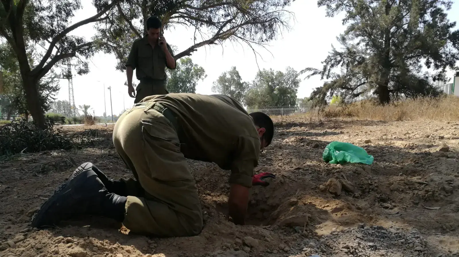רקטה שנורתה מרצועת עזה ונחתה באחד מיישובי המועצה האזורית אשכול - 20 ביוני 2018