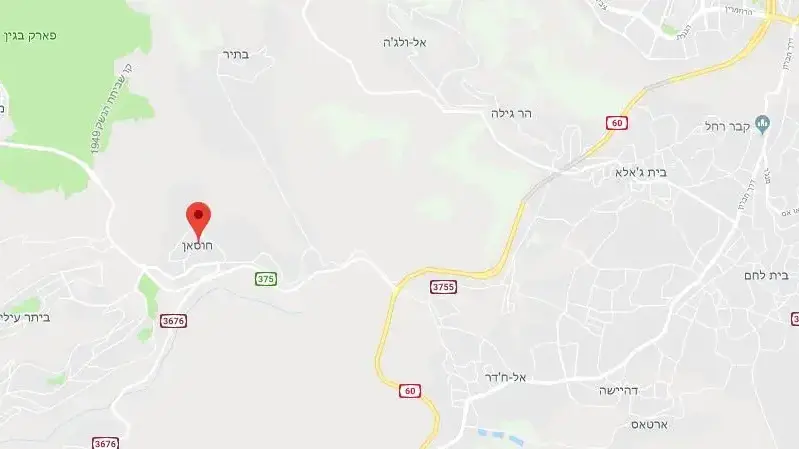 אזור תקרית דריסה בצומת חוסאן בגוש עציון שבה נפצעו קל שלושה חיילים, 23 ביוני 2018 אזור תקרית דריסה בצומת חוסאן בגוש עציון שבה נפצעו קל שלושה חיילים, 23 ביוני 2018
