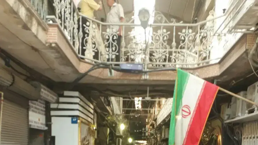 שביתת סוחרים בבזאר בבירת איראן, טהראן, 25 ביוני 2018 שביתת סוחרים בבזאר בבירת איראן, טהראן, 25 ביוני 2018