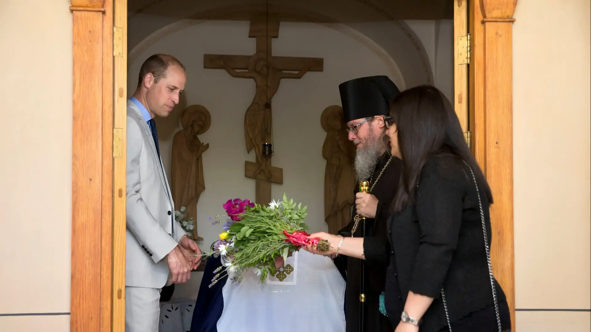הנסיך הבריטי, וויליאם במהלך ביקרו קבר סבתו בהר הזיתים, ירושלים 28 ביוני 2018
הנסיך הבריטי, וויליאם במהלך ביקרו קבר סבתו בהר הזיתים, ירושלים 28 ביוני 2018