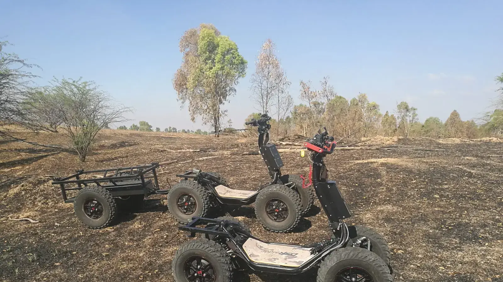 כלי רכב חשמלי מסוג "ריידר" להבאת ציוד לכוחות הפועלים בשטח, יוני 2018 כלי רכב חשמלי מסוג "ריידר" להבאת ציוד לכוחות הפועלים בשטח, יוני 2018