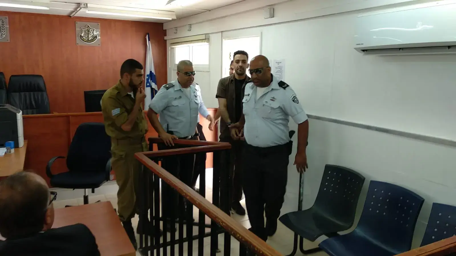 המחבל אסלאם נאג'י בבית הדין הצבאי - 5 ביולי 2018